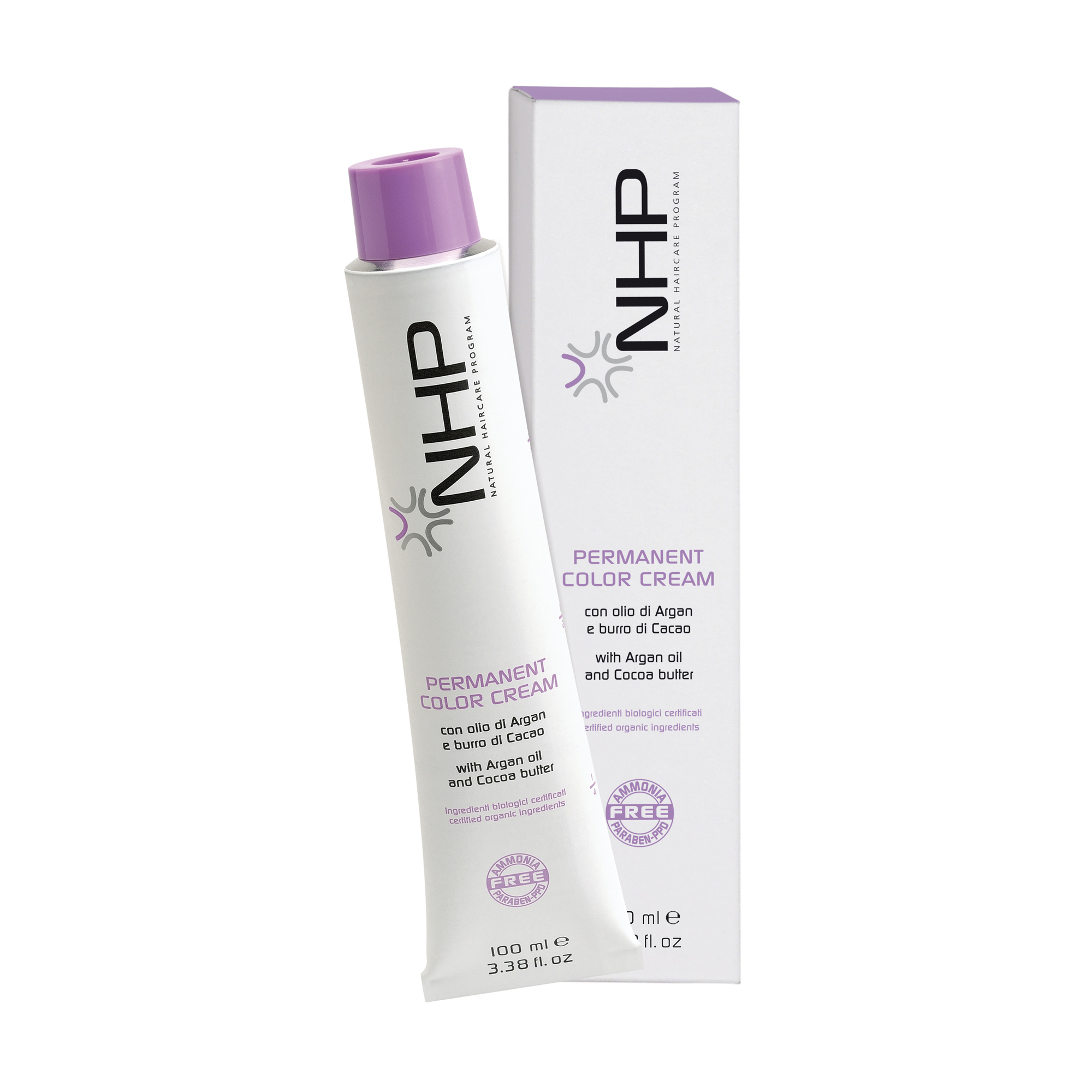Безаміачна крем-фарба для волосся NHP Permanent Color Cream, 912 Дуже світлий сріблястий блондин, 100 мл